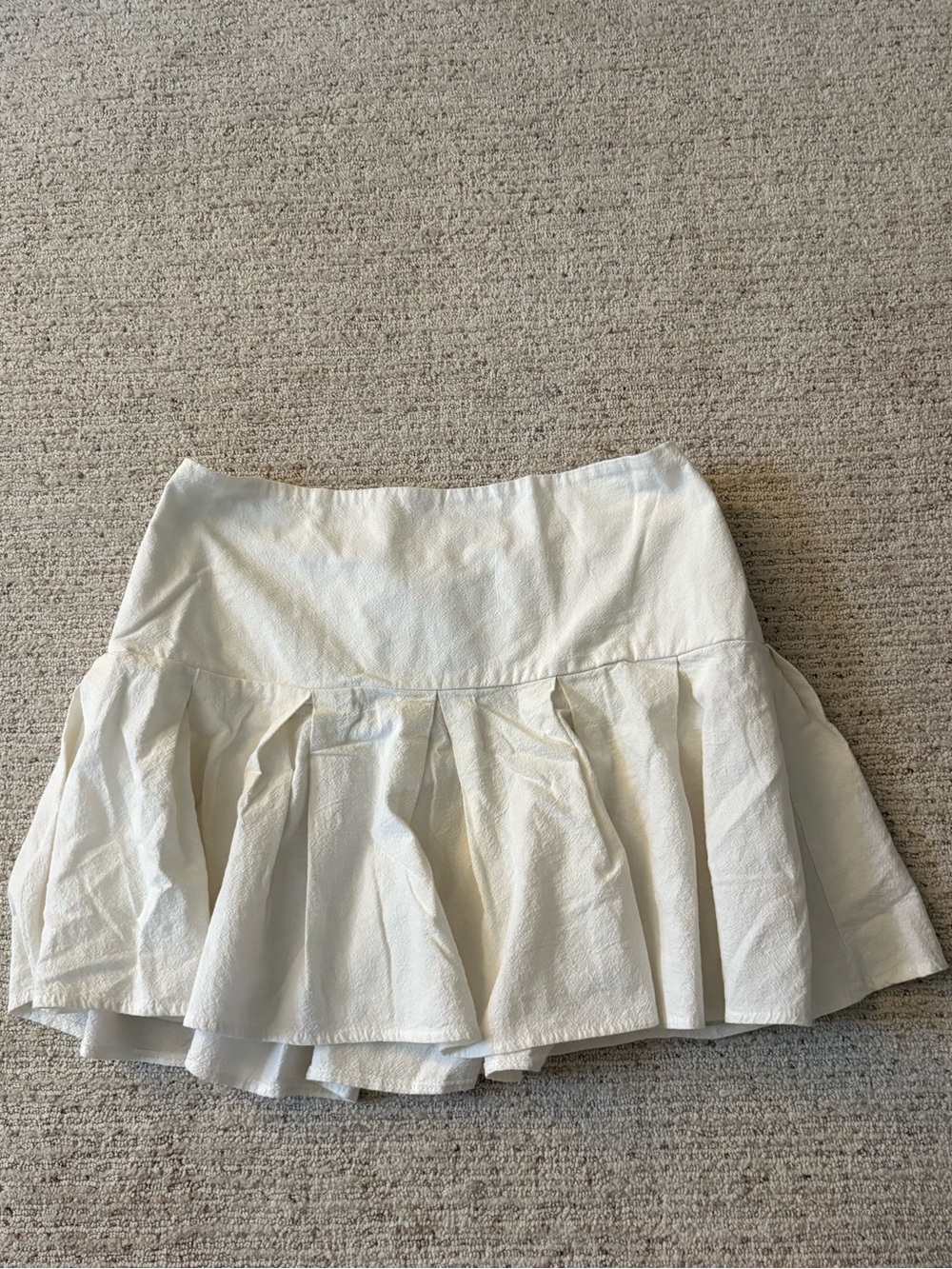 URBAN Romantics White Tiered Ruffle Skater Skirt